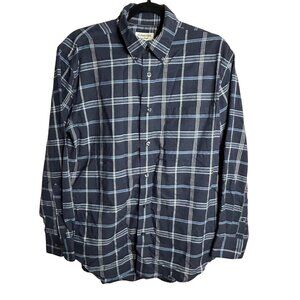 #694 St. John's Bay Men's Medium Button-Down T-Shirt, Black